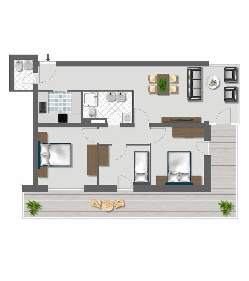 Apartment Panorama Rosie Design *